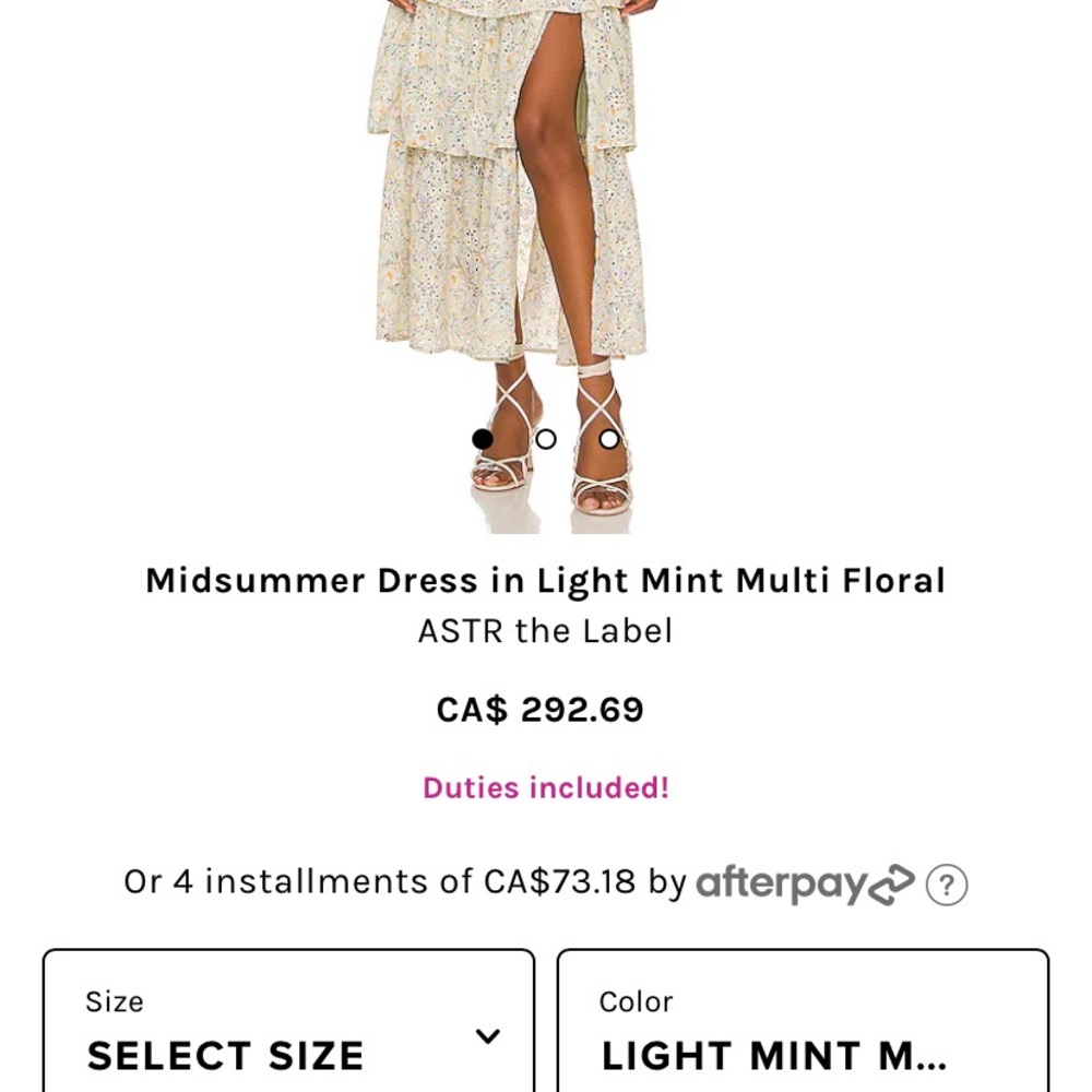 ***SOLD*** ASTR The Label Midsummer Eyelet Embroidered Tiered Dress- Sz L- NWT! - Picture 7 of 9